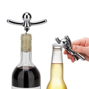 Corkscrew and bottle opener